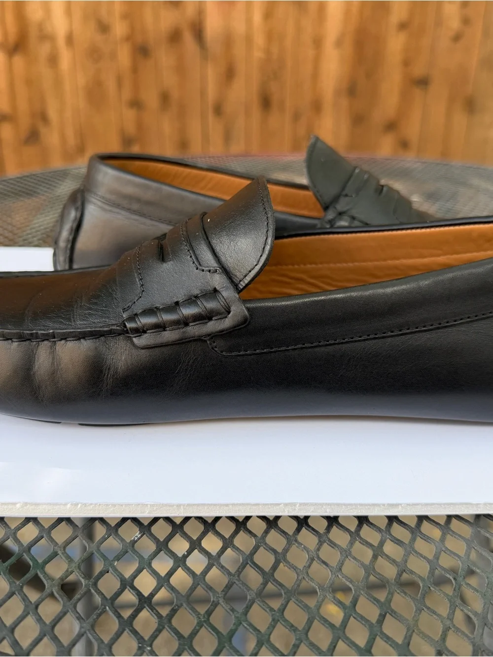 Allen Edmonds Lewis Leather Penny Driving Loafers Dark Brown Men's Size 12 D